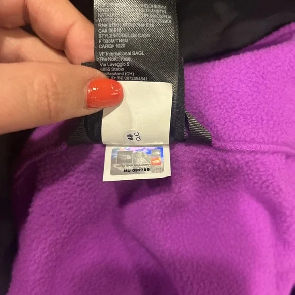 The North Face Girls Size XL 18 Hyvent Jacket 3-in-1 Shell Black Pink Ski Rain - Picture 12 of 16